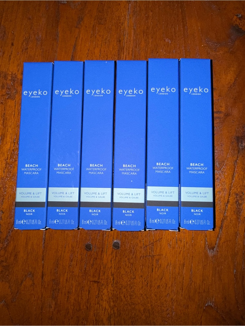 Eyeko Beach Waterproof Mascara Volume & Lift - Black - Bundle of 6 - Brand New